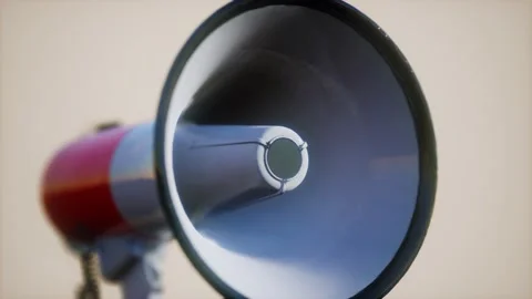 Retro electric Speaker Megaphone 動画素材 164323874