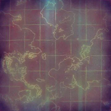 Retro electronic abstract technical map Illustrazione stock