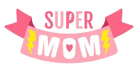 Retro emblem for mother. Stock Illustration
