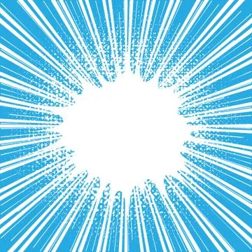 Retro empty comic speech bubble. Mockup for comic book and manga イラスト素材