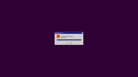 Retro error dialog box loading stock footage Stock Footage 346806015