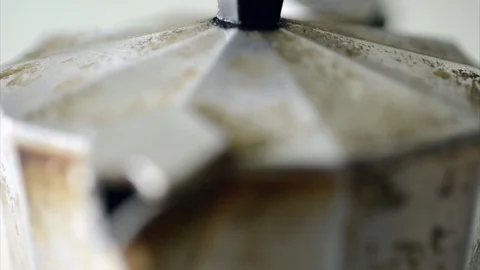 Retro Espresso Coffee Machine Closer Shoot Stock Footage 99683464