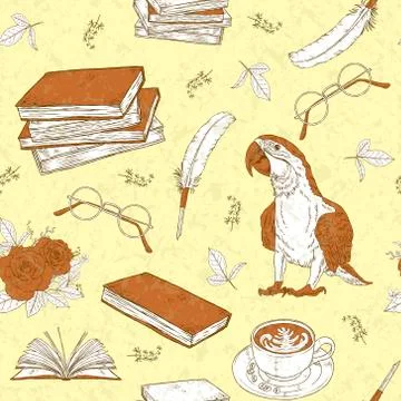 Retro exquisite hand drawn pattern Stock Illustration