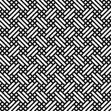 Retro fabric seamless background pattern. Simple flat geometric abstract vector Stock Illustration