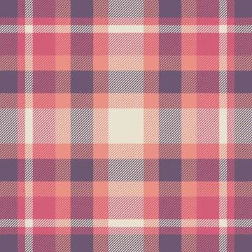 Retro fabric vector textile, bold pattern plaid check. Classy tartan backgr.. Stock Illustration