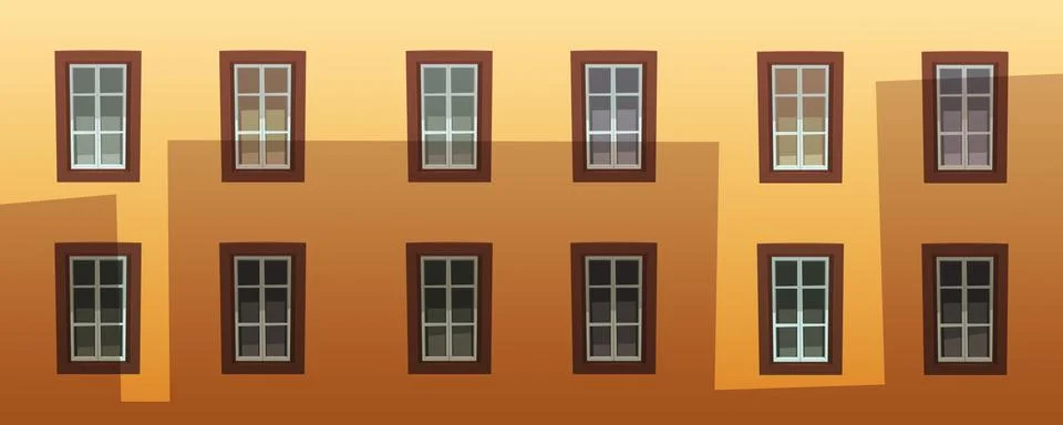Retro Facade Stock Illustration