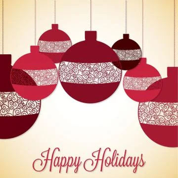Retro filigree baubles in vector format. Stock Illustration