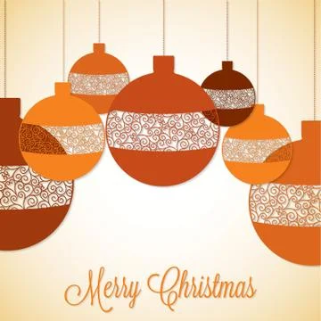 Retro filigree baubles in vector format. Stock Illustration