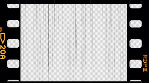 Retro Film Frame Overlay Loop Stock Footage 297880149