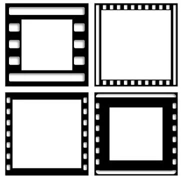 Retro Film Frames Stock Illustration