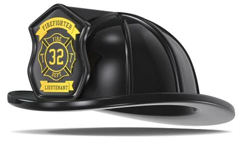 Retro Firefighter Helmet. Stock Illustration