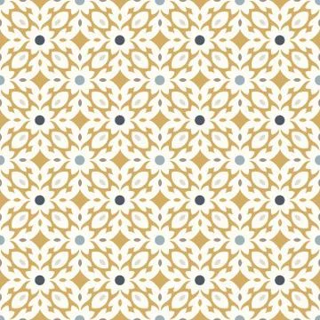 Retro Floor Tiles seamless vector patern, vintage colors Stock Illustration