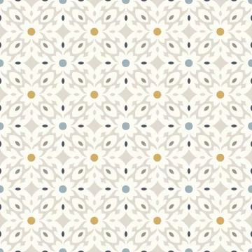 Retro Floor Tiles seamless vector patern, vintage colors Stock Illustration