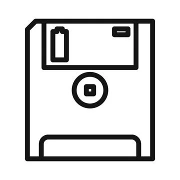 Retro Floppy Disk Icon Ideal for Data Backup and Storage Illustrazione stock