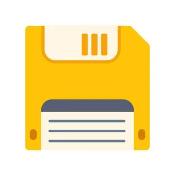Retro floppy disk icon representing save and backup 库存插图