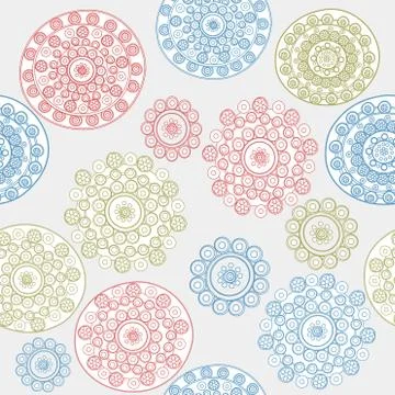 Retro floral background Stock Illustration