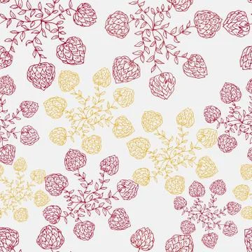 Retro floral seamless background Stock Illustration