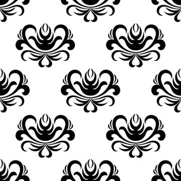 Retro floral seamless pattern Stock Illustration