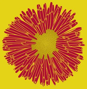 Retro flower Stock Illustration