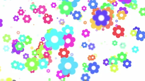 Retro Flowers BG 2 Stock-Footage 5654328