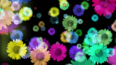 Retro Flowers BG 6 Stock-Footage 5649804