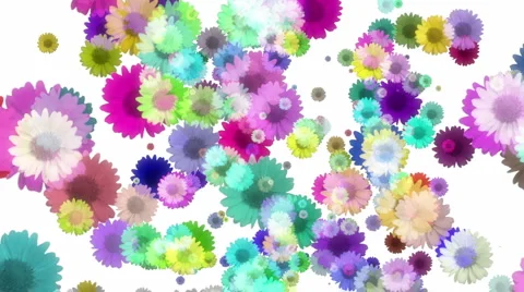 Retro Flowers BG 8 Video stock 5647433