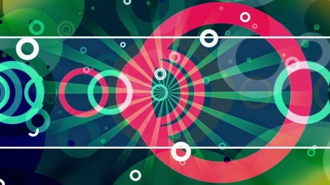 Retro flowers magenta white soft colors abstract looping animated CG backdrop Stock Footage