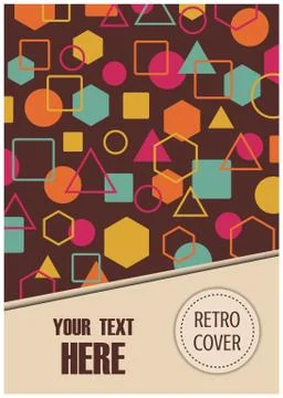 Retro flyer design Illustrazione stock