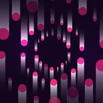 Retro Flying Dot Pattern - Vector Illustration Stock Illustration