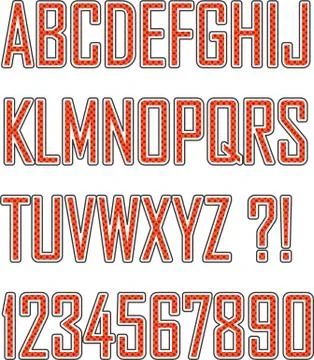 Retro font Stock Illustration