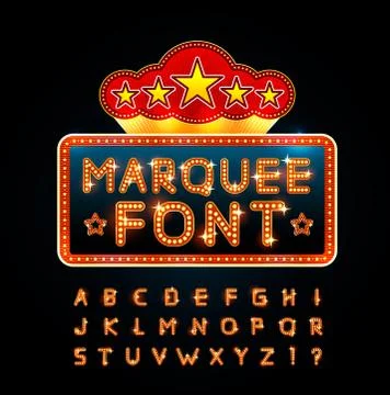 Retro font Stock Illustration