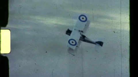 Retro Footage Model Plane Failed Launch | Stock Video | Pond5