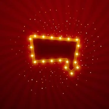 Retro frame for advertising Stock Illustration