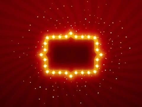 Retro frame for advertising Stock Illustration