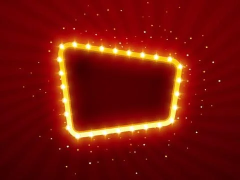 Retro frame for advertising Illustrazione stock