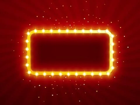 Retro frame for advertising Stock Illustration