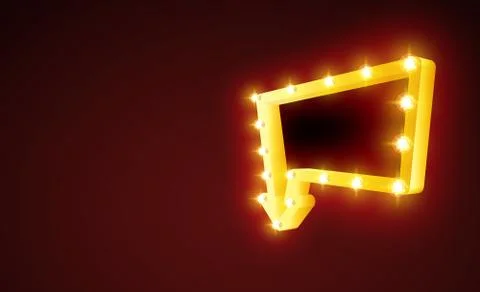 Retro frame for advertising Stock Illustration