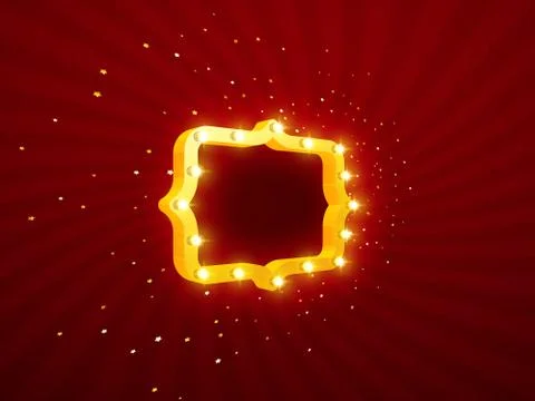 Retro frame for advertising Stock Illustration