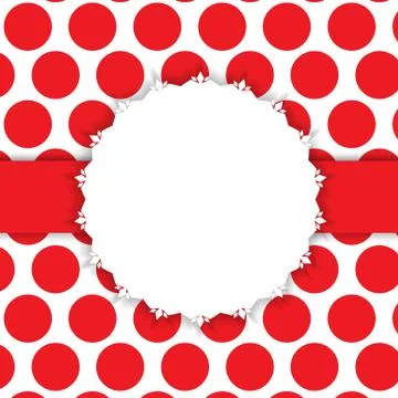 Retro Frame on Cute Background Vector Illustration Stock Illustration