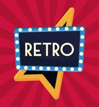 Retro frame icon Stock Illustration
