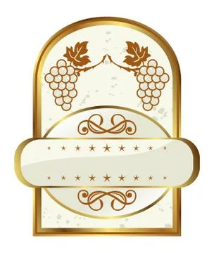 Retro frame label for design packing Stock Illustration