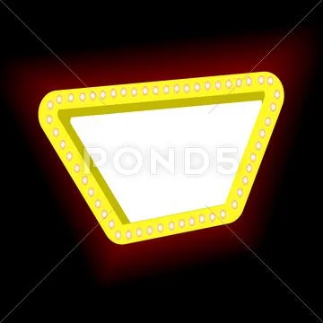 Retro frame Lights Illustrazione stock