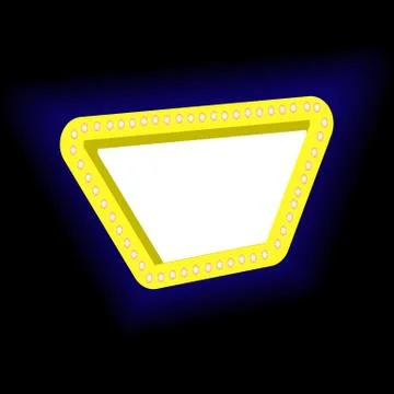 Retro frame Lights Stock Illustration