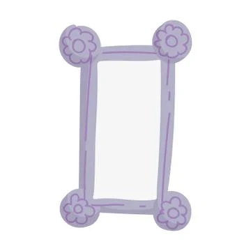 Retro frame photo empty accessory decoration icon Stock Illustration