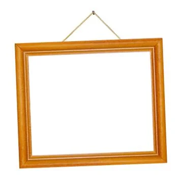 Retro frame on rope Foto stock