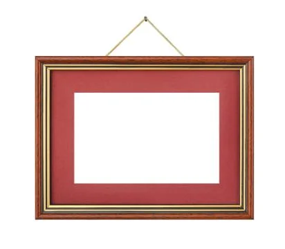 Retro frame on rope Stock Photos