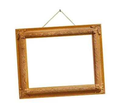Retro frame on string Stock Photos