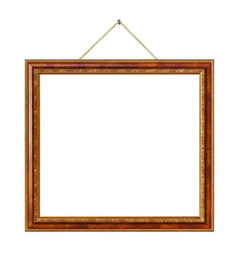 Retro frame at string Stockfoto's