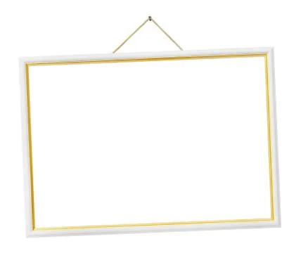 Retro frame on string Stockfoto's