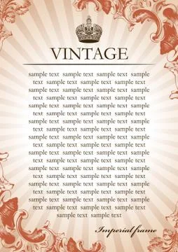 Retro Framework with beams Illustrazione stock